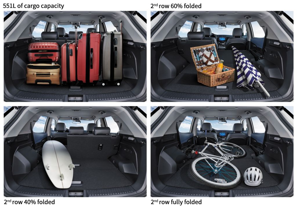 Korando rental with great boot space for baggages